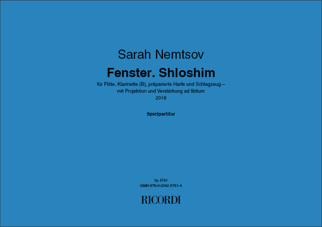 Fenster. Shloshim